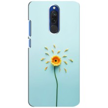 Чехлы с Цветами для Xiaomi Redmi 8 (VPrint) (Желтый цветок)