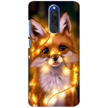 Чехлы с картинкой Лисички для Xiaomi Redmi 8 (VPrint) – Лисичка в гирляндах