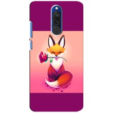 Чехлы с картинкой Лисички для Xiaomi Redmi 8 (VPrint) – Лисичка с розочкой