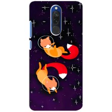 Чехлы с картинкой Лисички для Xiaomi Redmi 8 (VPrint) – Лисички космонавты