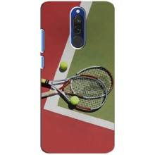 Чехлы с принтом Спортивная тематика для Xiaomi Redmi 8 (Ракетки теннис)