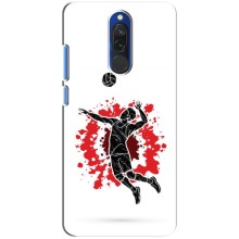 Чохли з прінтом Спортивна тематика для Xiaomi Redmi 8 – Волейболіст