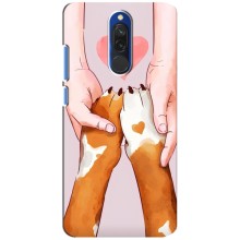 Чехлы с собаками для Xiaomi Redmi 8 (VPrint) (Любовь к собакам)