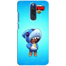 Чехол для Xiaomi Redmi 8 Бравл Старс (VPrint) – Леон акула