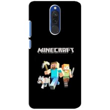 Чехол Майнкрафт на Xiaomi Redmi 8 (AlphaPrint) Minecraft – герои Minecraft
