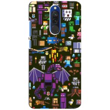 Чехол Майнкрафт на Xiaomi Redmi 8 (AlphaPrint) Minecraft – Коллаж Майнкрафт