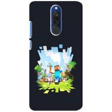 Чехол Майнкрафт на Xiaomi Redmi 8 (AlphaPrint) Minecraft – персонажи Minecraft