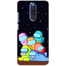 Чехол Амонг Ас для Xiaomi Redmi 8 (AlphaPrint) – Скины в космосе