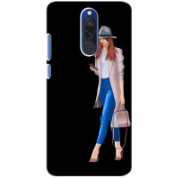 Чехол с картинкой Модные Девчонки Xiaomi Redmi 8 – Девушка со смартфоном