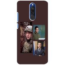 Чехол для Xiaomi Redmi 8 (AlphaPrint - с принтом Зеленского) – Президент