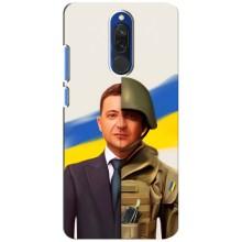 Чехол для Xiaomi Redmi 8 (AlphaPrint - с принтом Зеленского) – Зеленский солдат