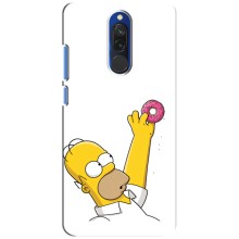Чjхол з Сімпсонами для Xiaomi Redmi 8 (VPrint) – Гомер з пончиком