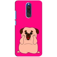Чехол (ТПУ) Милые собачки для Xiaomi Redmi 8 (Веселый Мопсик)