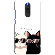 Чохол з малюнком кіт на Xiaomi Redmi 8 (Коти в окулярах)