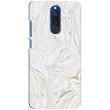 Мраморный чехол на Xiaomi Redmi 8 (VPrint) – Белый мрамор