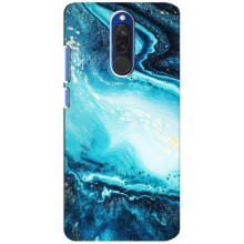 Мраморный чехол на Xiaomi Redmi 8 (VPrint) – Голубой мрамор