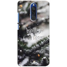 Новогодние, Праздничные Чехлы для Xiaomi Redmi 8 - 2024 год (Hello winter)