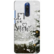 Новогодние, Праздничные Чехлы для Xiaomi Redmi 8 - 2024 год (Let it snow)