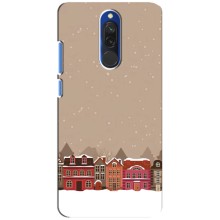 Новорічні, Святкові Чохли для Xiaomi Redmi 8 - 2024 год (Зимове місто)