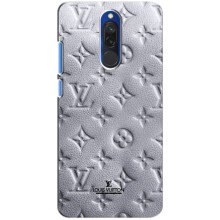 Текстурный Чехол Louis Vuitton для Редми 8 (Белый ЛВ)