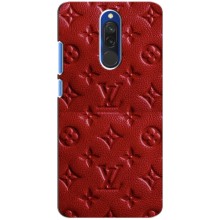 Текстурный Чехол Louis Vuitton для Редми 8 (Красный ЛВ)