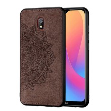 Чохол Leather Glass для Xiaomi Redmi 8A, тканинно-TPU чохол – Чорний