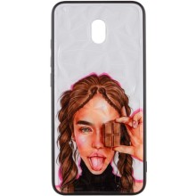 TPU+PC чохол Prisma Ladies для Xiaomi Redmi 8a – Коричневий