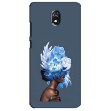 Чехлы (ART) Цветы на Xiaomi Redmi 8A (VPrint) (Цветы на голове)