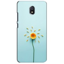 Чехлы с Цветами для Xiaomi Redmi 8A (VPrint) (Желтый цветок)