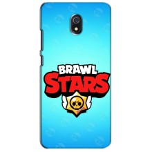 Чехлы Brawl Stars для Xiaomi Redmi 8A (AlphaPrint) – Лого Бравл Старс