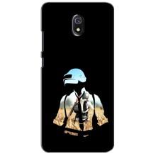Силиконовый чехол с картинкой "Герой Pubg" на Xiaomi Redmi 8A (Пубг мен)