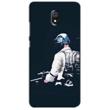 Силиконовый чехол с картинкой "Герой Pubg" на Xiaomi Redmi 8A (В экиперовке)