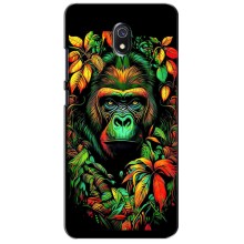 Чохол з Мавпами Xiaomi Redmi 8A - (AlphaPrint) (Мавпа в квітах)