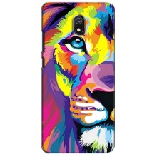 Чехол со Львом для Xiaomi Redmi 8A (VPrint) (Яркий Лев)