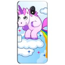 Чехол Unicorn на Xiaomi Redmi 8A (Радуга единорожка)