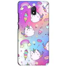 Чехол Unicorn на Xiaomi Redmi 8A (Радуга и Единорог)