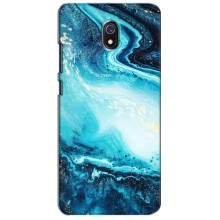 Мраморный чехол на Xiaomi Redmi 8A (VPrint) – Голубой мрамор
