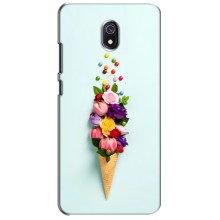 Чехлы с тематикой "ЦВЕТЫ" на Xiaomi Redmi 8A (Цветок-мороженное)