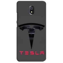 Силіконовий бампер з картинкою машини на Xiaomi Redmi 8A (Logo TESLA)