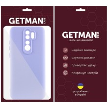 Чехол TPU GETMAN Liquid Silk Full Camera для Xiaomi Redmi 9 – Сиреневый