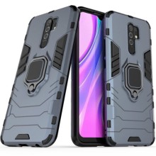 Противоударний чохол Transformer Ring for Magnet для Xiaomi Redmi 9 – Сірий