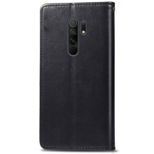 Шкіряний чохол книжка GETMAN Gallant (PU) для Xiaomi Redmi 9 – Чорний