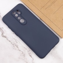 Чехол TPU GETMAN Liquid Silk Full Camera для Xiaomi Redmi 9 – Синий