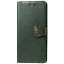 Кожаный чехол-книжка GETMAN Gallant (PU) для Xiaomi Redmi 9 – Зеленый