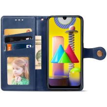 Кожаный чехол-книжка GETMAN Gallant (PU) для Xiaomi Redmi 9 – Синий