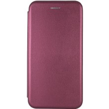 Кожаный чехол-книжка Classy для Xiaomi Redmi 9 – Бордовый