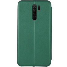 Кожаный чехол-книжка Classy для Xiaomi Redmi 9 – Зеленый