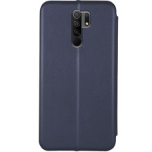 Кожаный чехол-книжка Classy для Xiaomi Redmi 9 – Темно-синий