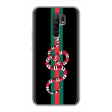 Чехлы Бренд GUCCI для Xiaomi Redmi 9 (Змей Гуччи)