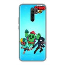 Чехлы Brawl Stars для Xiaomi Redmi 9 (AlphaPrint)